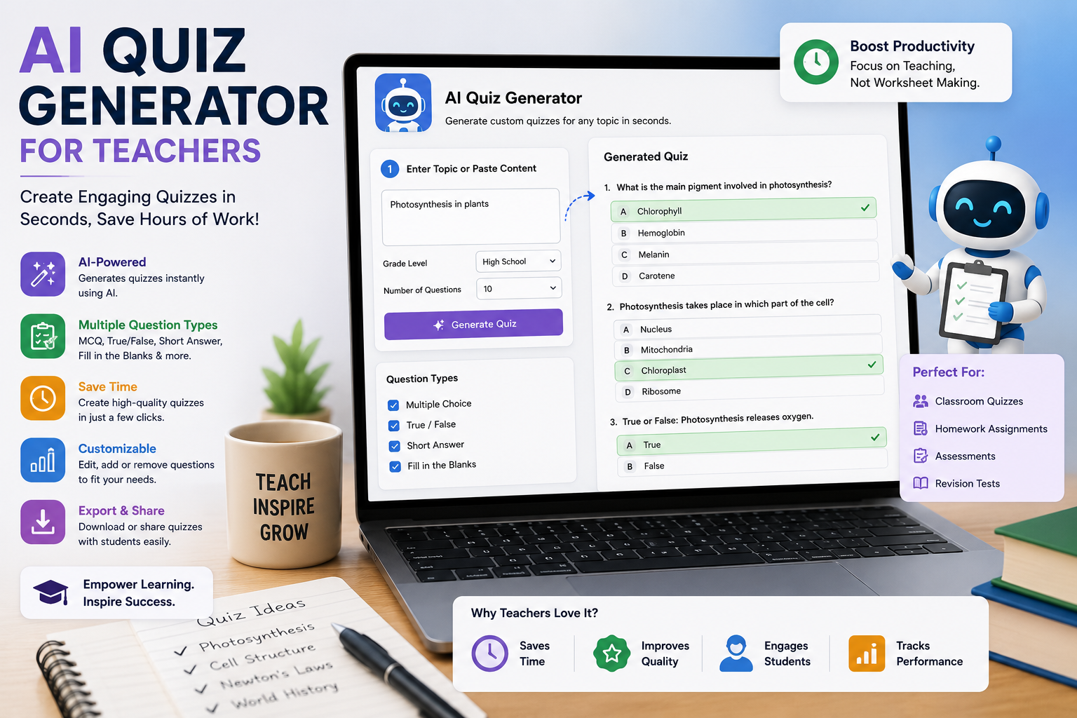 ai quiz generator for teachers