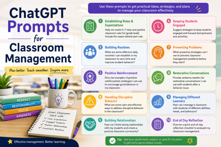 chatgpt prompts for classroom management