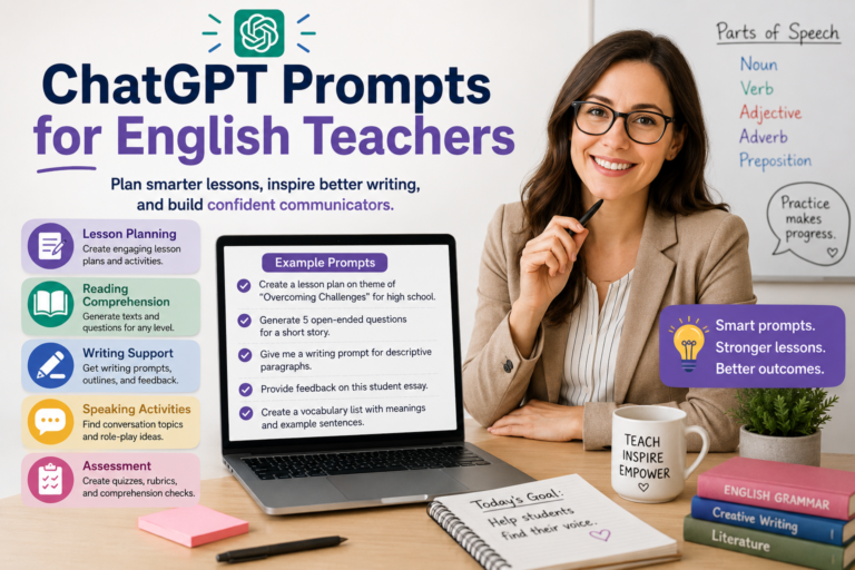 chatgpt prompts for english teachers